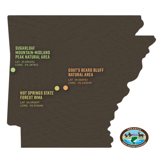 Map The AGFC and its partners added three new areas to its WMA system for Arkansas hunters to explore this year.
